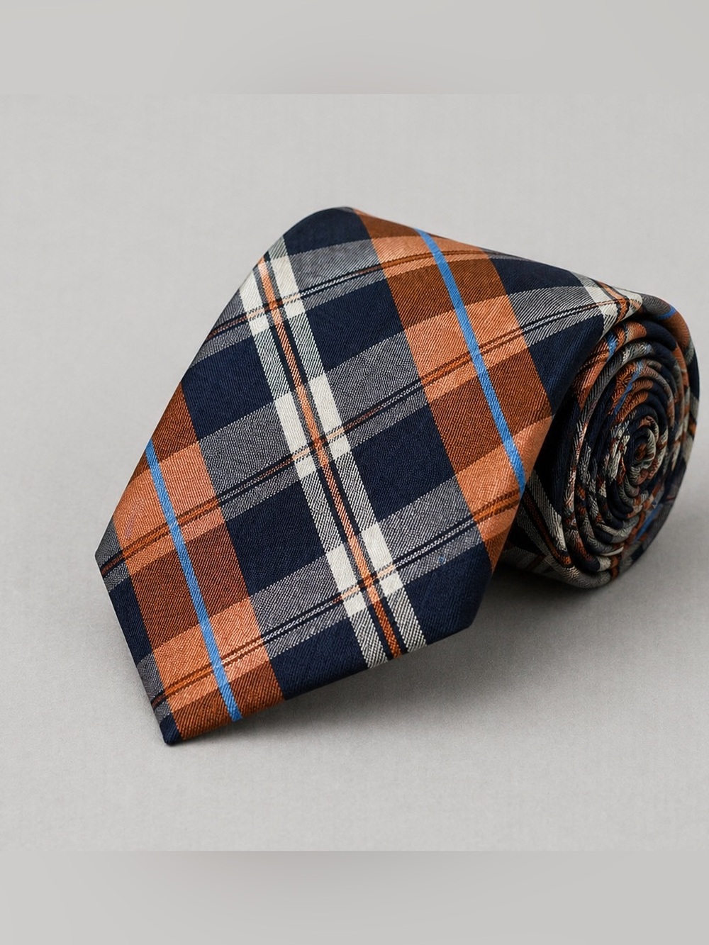 Nautica Mens Silk Plaid Tie Luxe Old Money Quiet Luxury Preppy Career Weeeing
